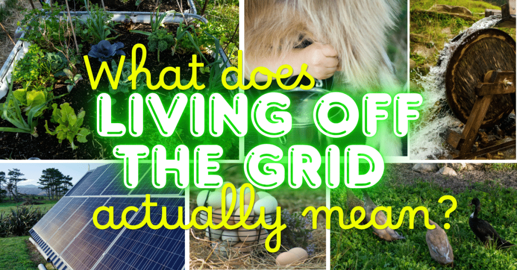 What does living off the grid actually mean